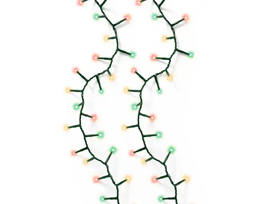Lumineo | Verlichting Led Compact Lights Twinkel Effect 8 Functies Groen/Rood/Geel  1600cm Buiten
