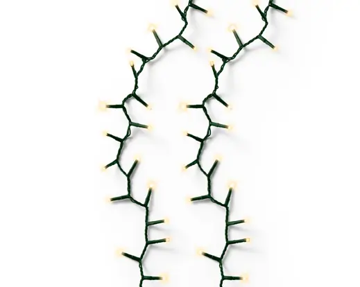 Lumineo | Verlichting Led Compact Lights Twinkel Effect 8 Functies Groen/Soft Gold 6000cm Buiten