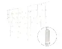 Lumineo | Verlichting Led Durawise Icicle Twinkel Effect 8 Functie Wit/Warm Wit 700x75cm Buiten