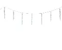 Lumineo | Verlichting Led Icicle Lights Flashing Effect Transparent/Koel Wit 360x39cm Buiten