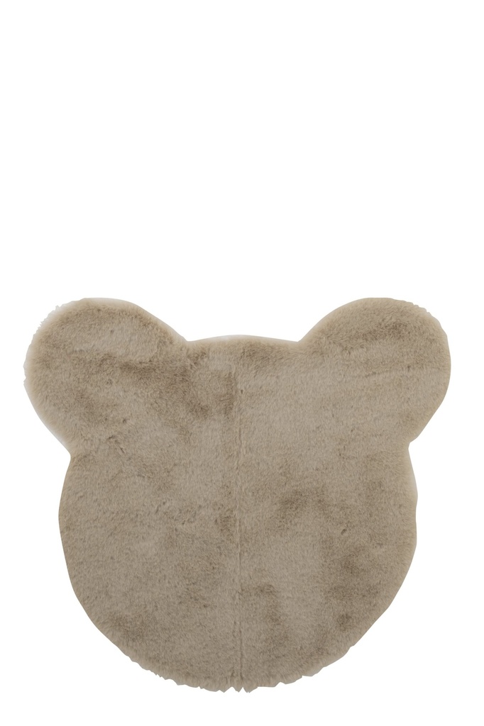 J-line | Kamertapijt Beer Polyester Beige 62x57cm