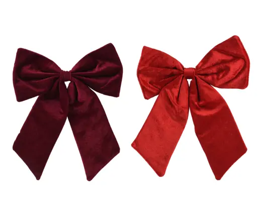 Decoris | Hangfiguur Strik Polyester Rood 30x35cm Assortiment