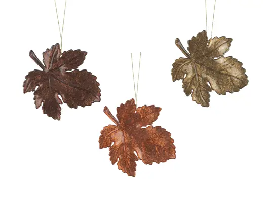 Decoris | Hangfiguur Blad Polystyreen 13x11cm Assortiment