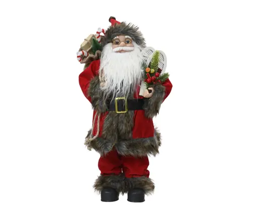 Decoris | Beeld Kerstman Polyester 23x14x45cm