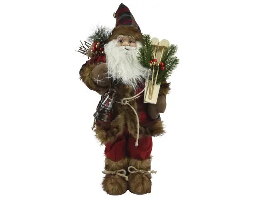 Decoris | Beeld Kerstman Polyester 26x18x60cm