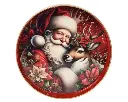 Decoris | Dienblad Rond Rood Ø33cm