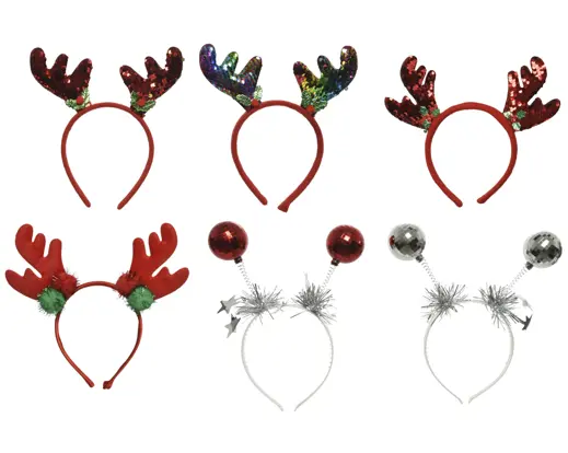 Decoris | Kerstdiadeem 24x22cm Assortiment 