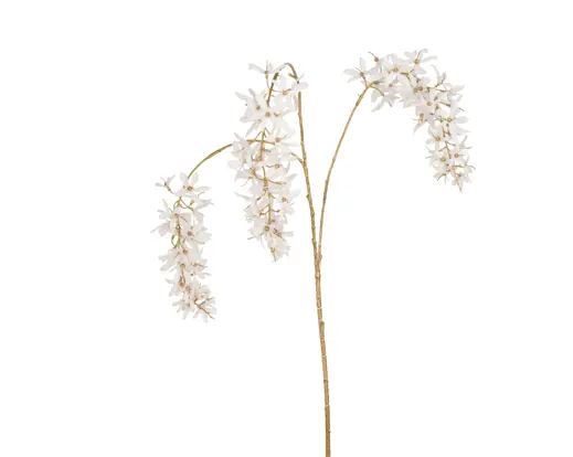 Decoris | Sierbloem Blauwe Regen Wit 19x10x95cm
