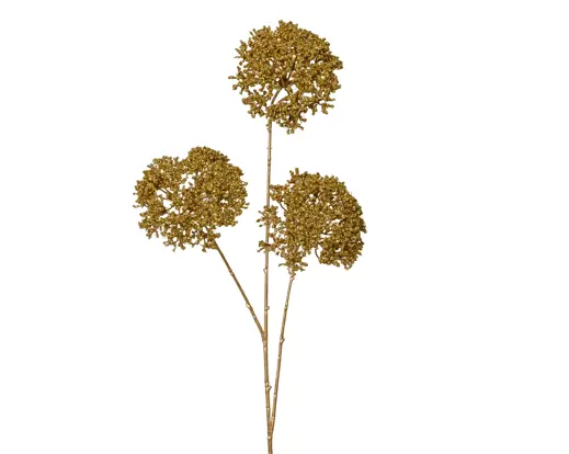 Decoris | Sierbloem Queen Anne Plastic Goud 38x30x88cm