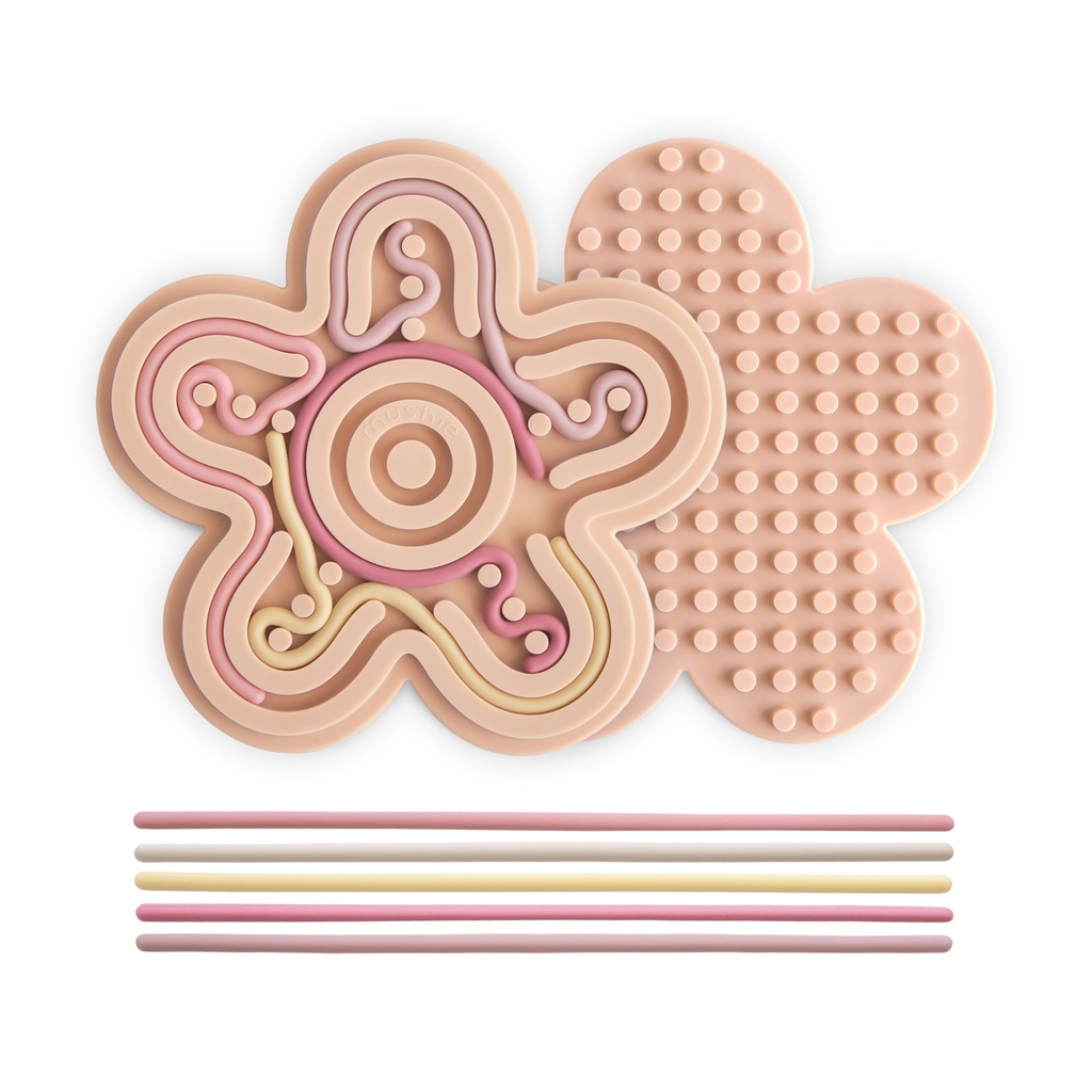 Mushie | Interactief Speelgoed Silicone Sensory Toys Pastel