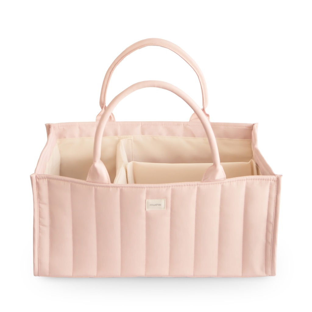 Mushie | Opberger Diaper Caddy Blush Roze 22x16,5x37cm