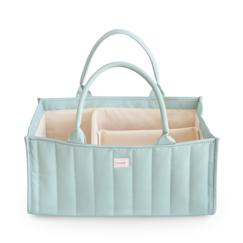 Mushie | Opberger Diaper Caddy Roman Green Groen 22x16,5x37cm