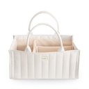 Mushie | Opberger Diaper Caddy Ivory Ecru 22x16,5x37cm
