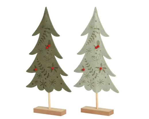 Decoris | Beeld Boom Vilt 5x26x58cm Assortiment