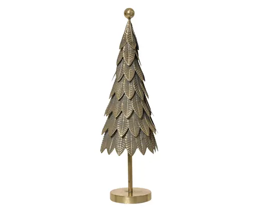 Decoris | Beeld Boom Ijzer Antique 3D Leaves Ø18,5x54,5cm