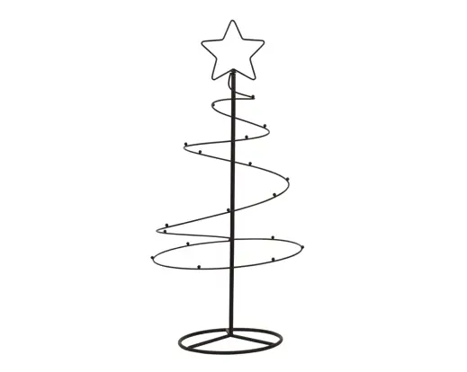 Decoris | Beeld Boom Ijzer Star at Top Ø36x77cm