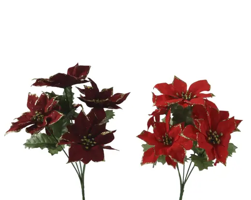 Decoris | Sierbloem Bundel Polyester Ø26x36cm Assortiment