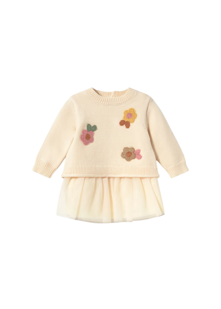 Mayoral | Jurk Girls Cream 2-delig