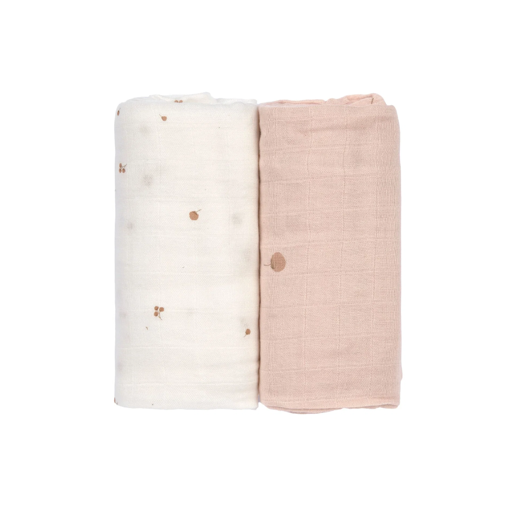 Laessig l Tetra Doek Cozy Loved Ones Macaron Heavenly Soft Swaddles 80x80cm 2-pack 