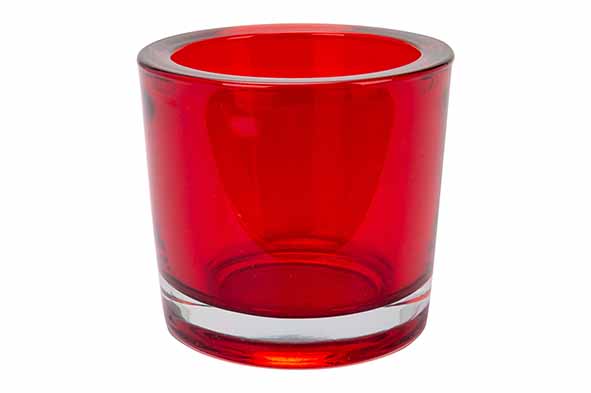 Cosy & Trendy | Theelichthouder Rood 6,5x6cm 12-pack