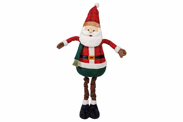 Cosy & Trendy | Beeld Kerstman Zingen/Dansen Rood/Groen 30x20x90cm