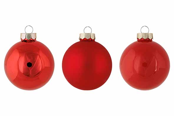 Cosy & Trendy | Kerstbal Mix Shiny/Matt Glas Rood Ø6cm 24-pack 