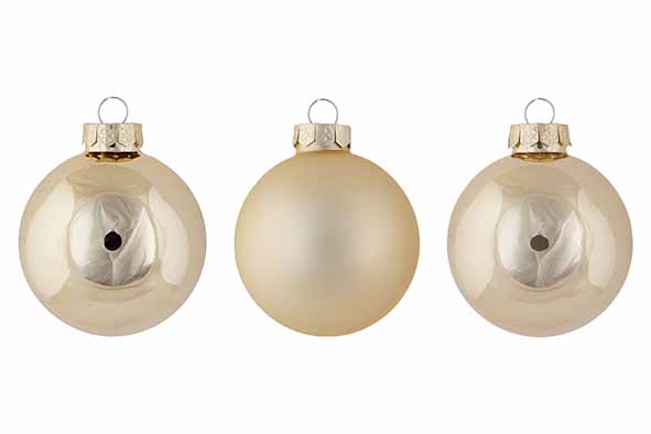 Cosy & Trendy | Kerstbal Mix Shiny/Matt Glas Champagne Ø6cm 24-pack  