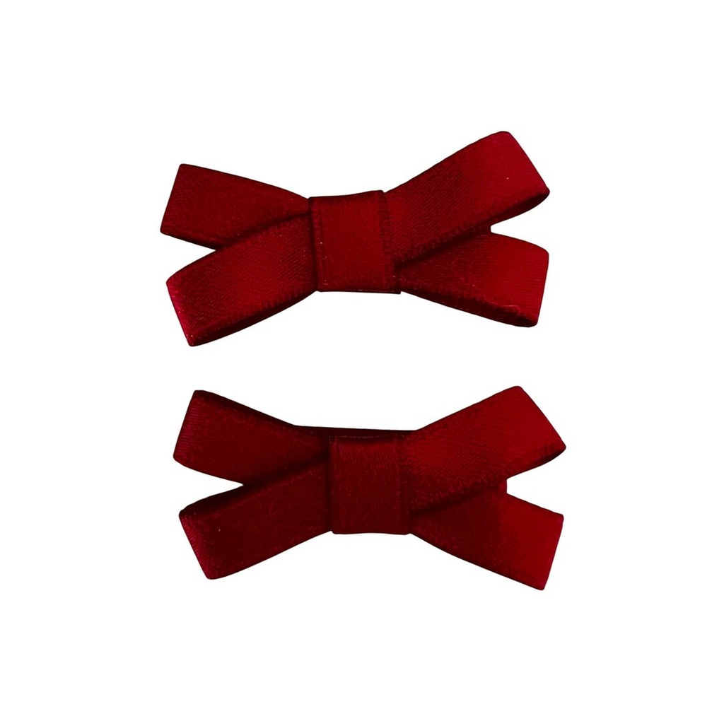 Busy Lizzie | Haarspeld Bow Burgundy 2-pack