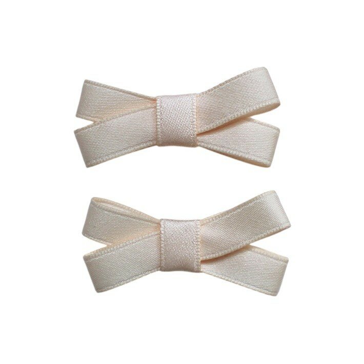 Busy Lizzie | Haarspeld Bow Offwhite 2-pack