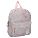 Kidzroom | Rugzak Blossom And Bows Grijs/Roze 31x26x9cm