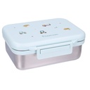 Kidzroom | Brooddoos Little Story RVS+PP Blauw 14x18x7cm