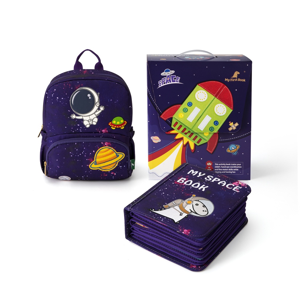 My First Book | Geschenkset My First Book Space Rugzak+Boek