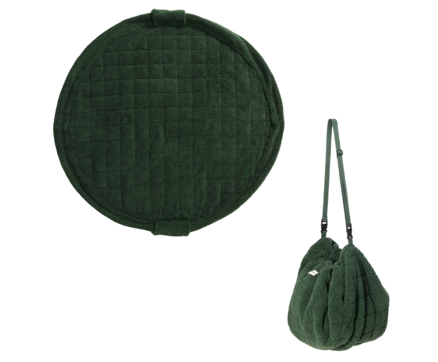 Play & Go | Opbergerzak/Speeltapijt Evergreen Teddy Ø120cm