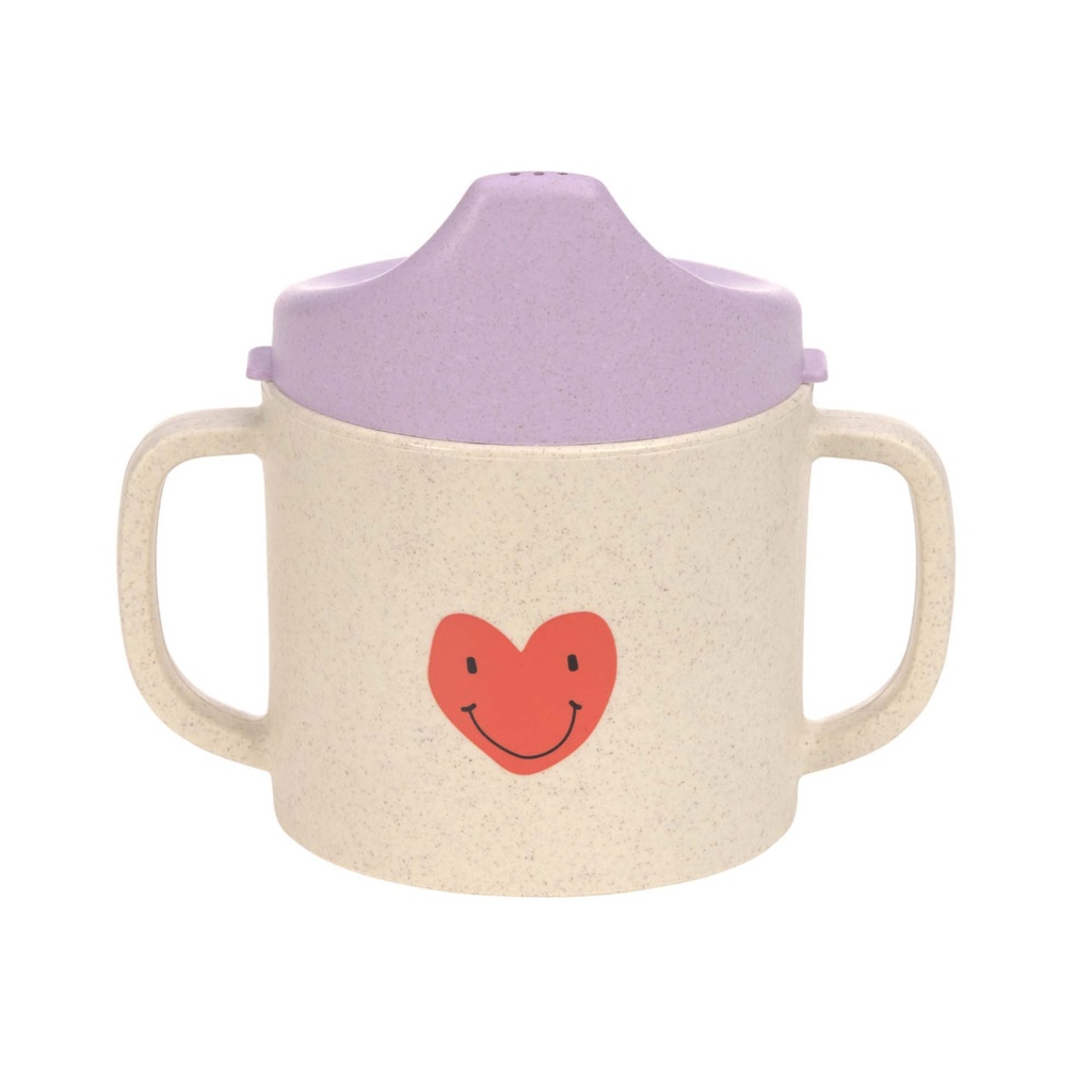 Laessig | Drinkbeker Happy Rascals Heart Sippy Cup  Lavender Cellulose/PP 150ml