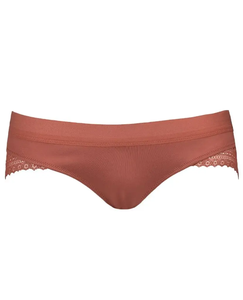 Cache Coeur | Slip Serena Low waist Terracotta