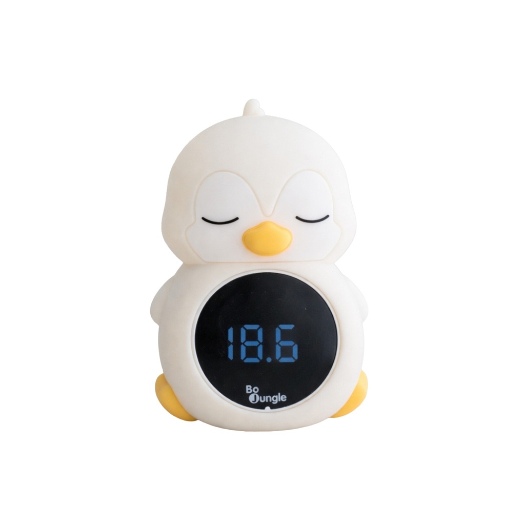Bo Jungle | Kamer-/Badthermometer Pinguin 3-in-1 Bad-/Slaapkamerthermometer/Nachtlampje