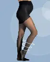 BROEKKOUS, Activ'Light, black, S, zwart, uni, 30 den, compressie op de enkels voor betere bloedcirculatie, panty