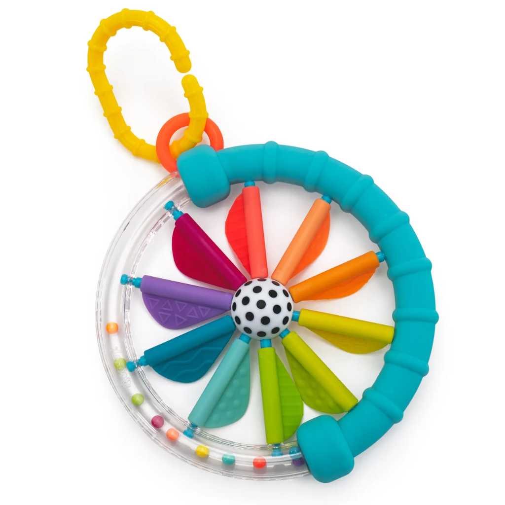 Sassy | Rammelaar Cascading Colors Rings Rattle