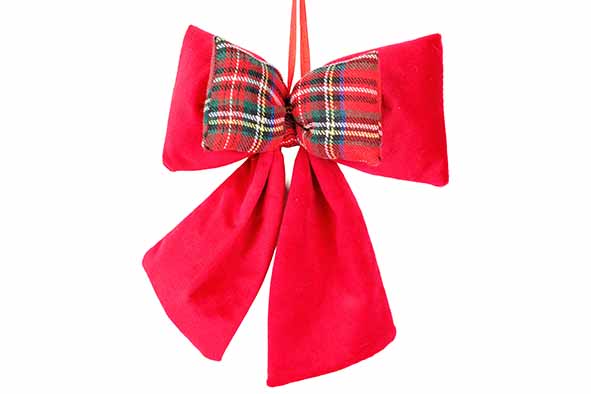 Cosy & Trendy | Hangfiguur Strik Checkers Rood H22cm
