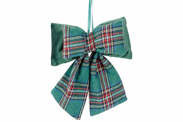 Cosy & Trendy | Hangfiguur Strik Checkers Groen H22cm