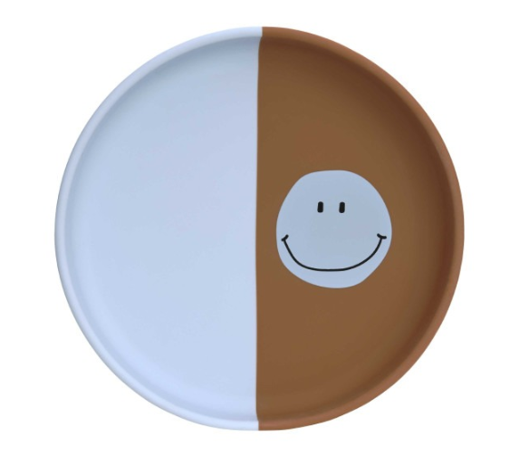 Laessig | Plat Bord Happy Rascals Smile Silicone Plate Sky Blue