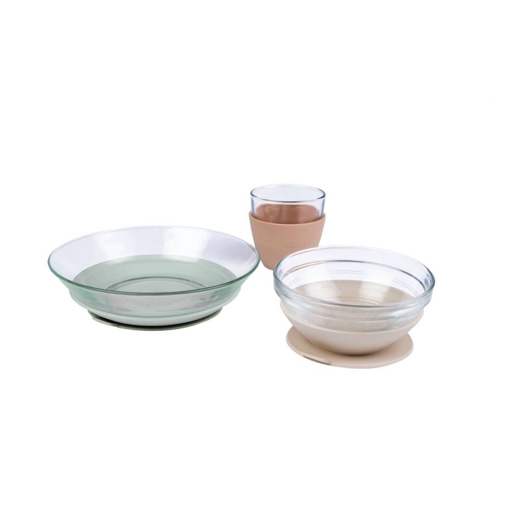Beaba | Eetset Beker/Kom/Bord Glas