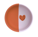 KOM, Silicone Bowl, Happy Rascals Heart, rond, lavender, rood/paars, print hartje, siliconen, 1 stuk(s), bord, 2023