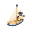 Egmont | Pluche Knuffel Malo op de Boot