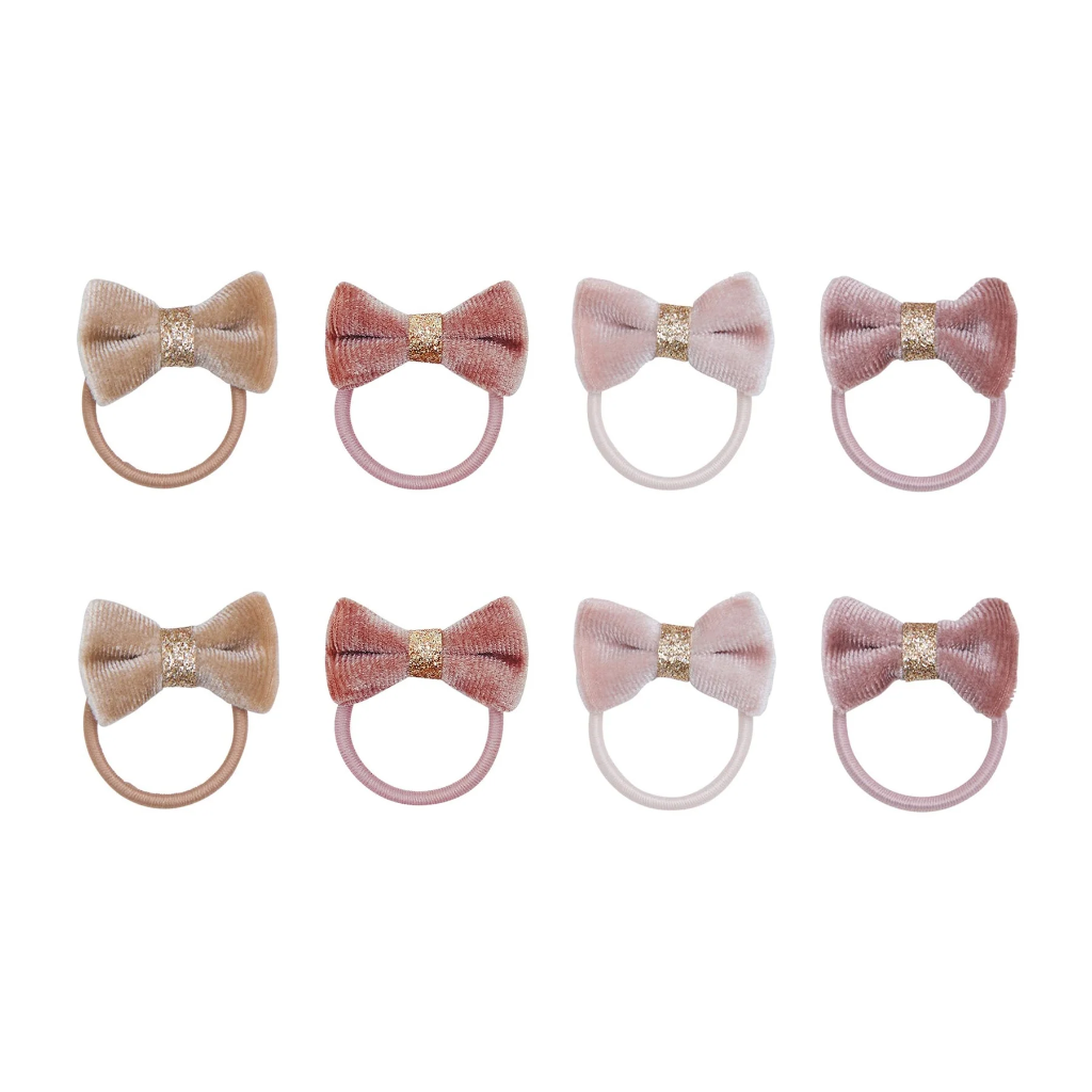 Mimi & Lula | Haarelastiek Velvet Tinkerbell Mini Hair Ties 8-pack