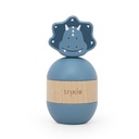 Trixie | Stapelpyramide/Rammelaar Mr Triceratops Hout Blauw Ø6x13cm