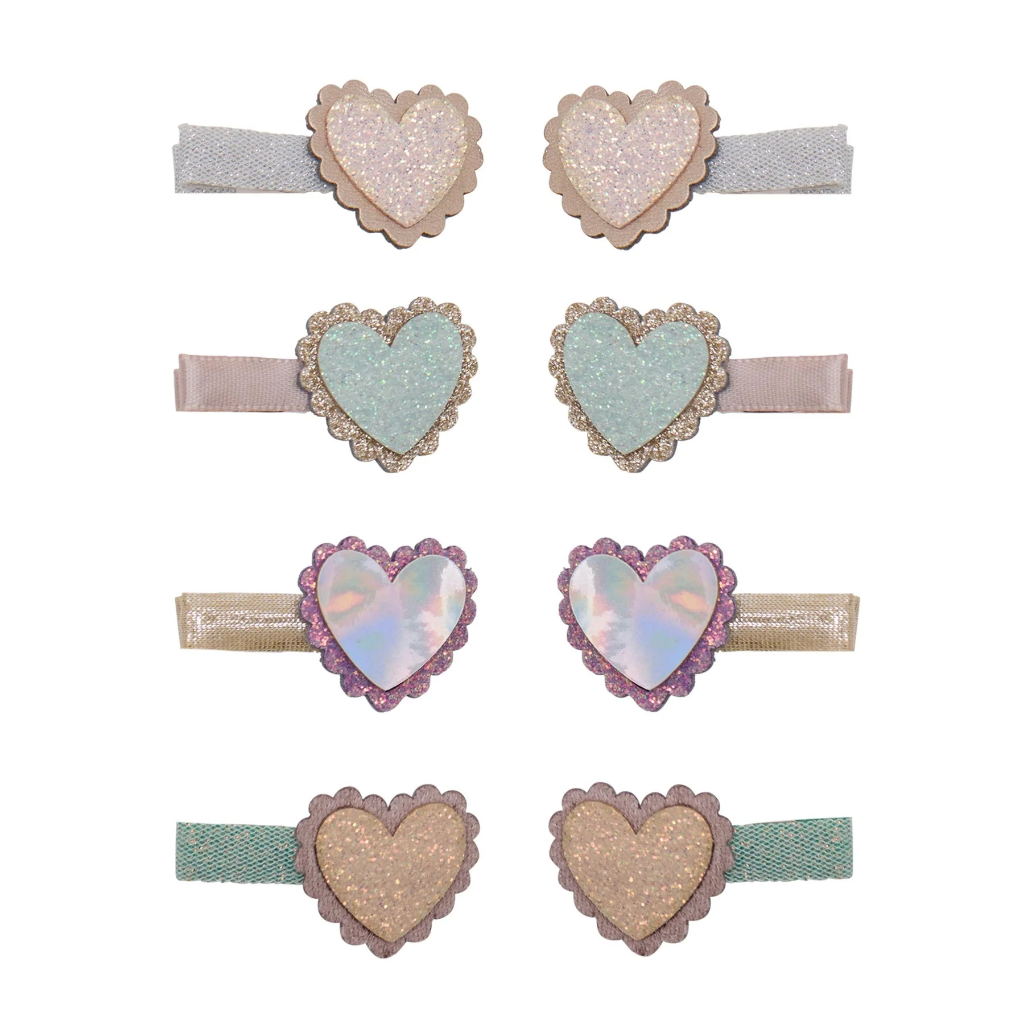 Mimi & Lula | Haarspeld Scalloped Heart Salon Hair Clips 8-pack