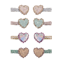 Mimi & Lula | Haarspeld Scalloped Heart Salon Hair Clips 8-pack