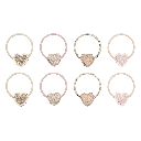 Mimi & Lula | Haarelastiek Scalloped Hear Hair Ties 8-pack