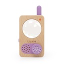 Trixie | Educatief Speelgoed Walkie Talkie Mrs Peacock Hout Paars